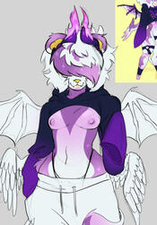 halfbody of my oc axion